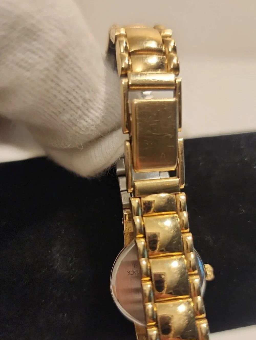 Valentino Quartz Gold-Tone Crystal Bezel Ladies Bracelet Watch